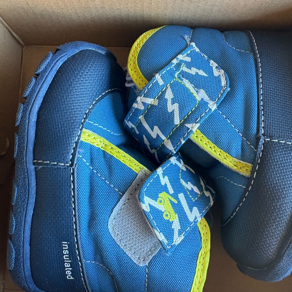 See Kai Run Blake Boots in Blue and Green
